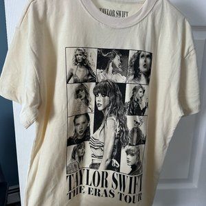 Taylor Swift Beige/Cream T Shirt Official Merchandise from Eras Tour